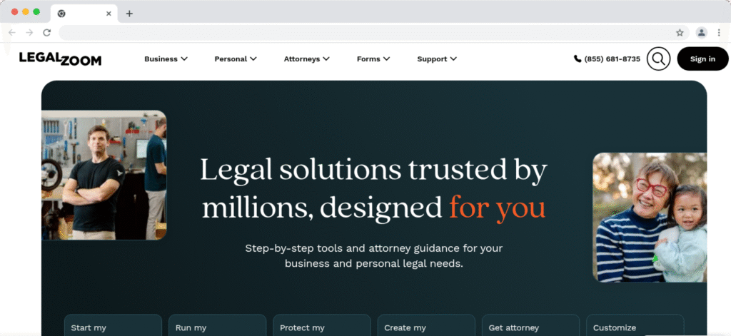 legalzoom official website